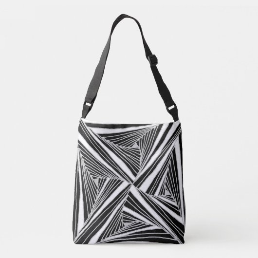 Monochrome Kaleido-Canvas tas (Achterkant)