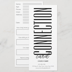 Monochrome Kerk Connectiekaart Kaart