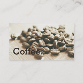 Monochrome koffiebonen eenvoudige louyalty Punch-k Klantenkaartje