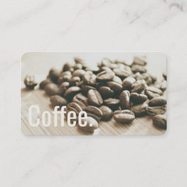 Monochrome koffiebonen eenvoudige Oswald Punch Car Klantenkaartje