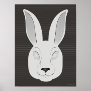 Monochrome konijn poster