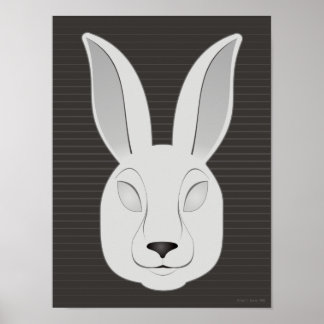 Monochrome konijn poster