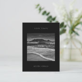 Monochrome kustzone Kaapstad Briefkaart (Staand voorkant)