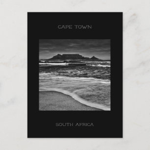Monochrome kustzone Kaapstad Briefkaart