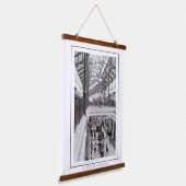 Monochrome levensduur Kaapstad Hangend Wandkleed (Gebogen)