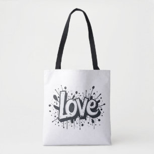 Monochrome Love-Label Draagtas