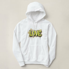 Monochrome Love-Label Hoodie