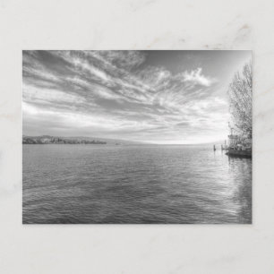 Monochrome meer van Zurich Briefkaart