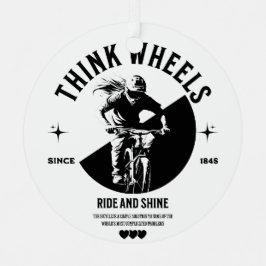 Monochrome metalen Ornament voor fietsers