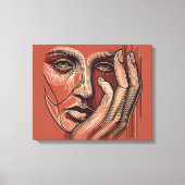 Monochrome minimalisme canvas kunst (Voorkant)
