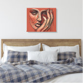 Monochrome minimalisme canvas kunst (Insitu (Slaapkamer))
