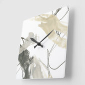 Monochrome Momentum Vierkante Klok (Hoek)