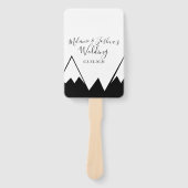 MOnochrome Mountain Top Wedding Suite Handwaaier (Voorkant)