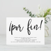 Monochrome openharding! Uitnodiging van de Engagem (Staand voorkant)