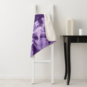 Monochrome overvallen sherpa deken