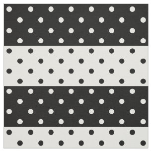 Monochrome poka Dots Fabric Stof
