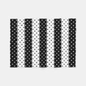 Monochrome poka Dots Fleece Blanket (Voorkant (Horizontaal))