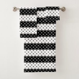 Monochrome pokkendodendoekset bad handdoek