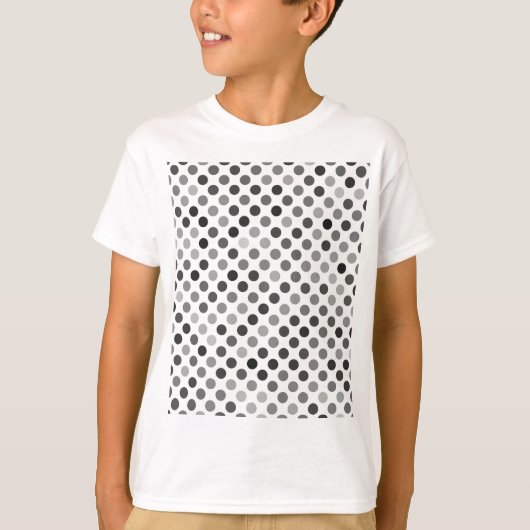 Monochrome poladots (zwart-wit Stip) T-shirt (Voorkant)