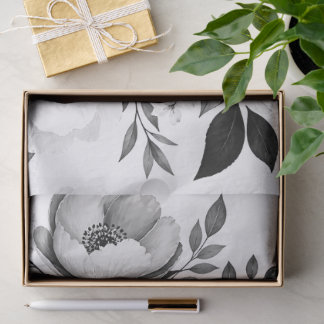 Monochrome Roos Tissuepapier