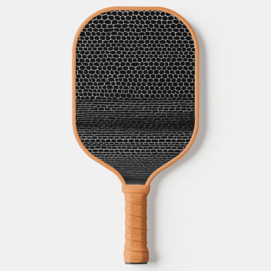 Monochrome slang rechte lijn pickleball paddle (Voorkant)