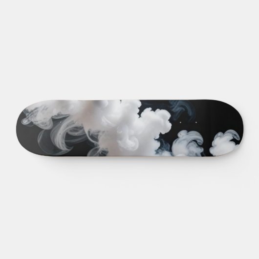 Monochrome Smoke Cloud Skateboard (Horz)