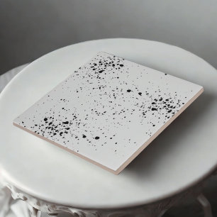 Monochrome Splash - Carreaux de céramique artistiq