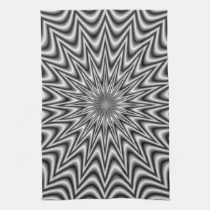 Monochrome Star Kitchen Towel Theedoek