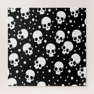 Monochrome stip van de polka legpuzzel