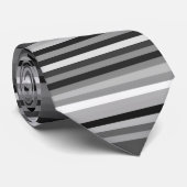 Monochrome strip stropdas (Opgerold)