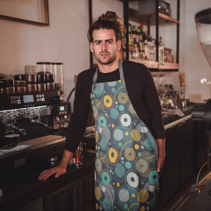 Monochrome textielstof schort