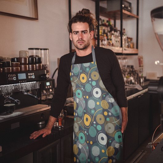 Monochrome textielstof schort