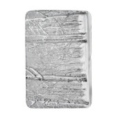 Monochrome torenbomen in wintersneeuw badmat (Voorkant Verticaal)