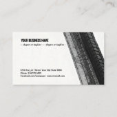 Monochrome Trails on White Visitekaartje (Achterkant)