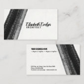 Monochrome Trails on White Visitekaartje (Voorkant / Achterkant)