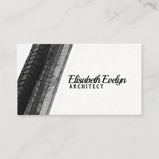 Monochrome Trails on White Visitekaartje (Voorkant)