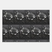 Monochrome Tree Elegance Wrapping Paper (Voorkant)