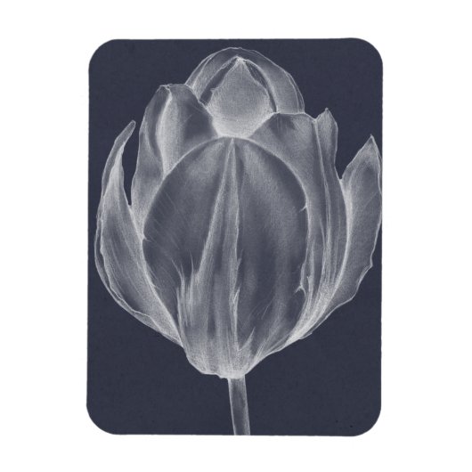 Monochrome Tulip I Magneet (Verticaal)
