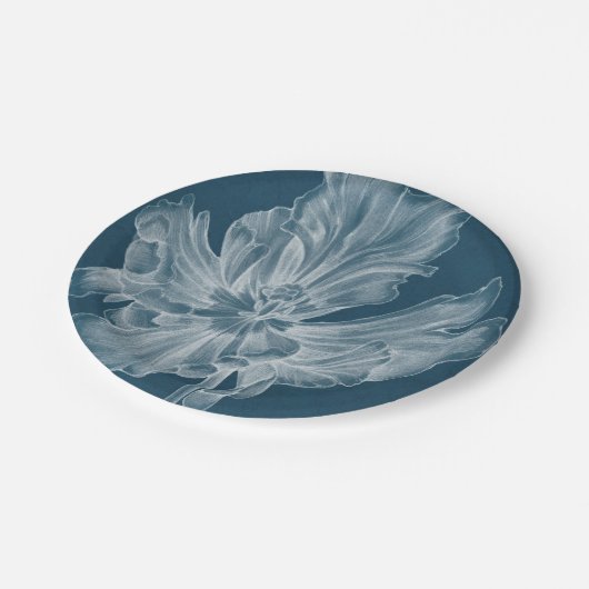 Monochrome Tulip II Papieren Bordje (Gekanteld)