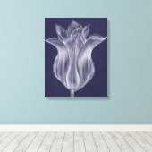 Monochrome Tulip III Canvas Afdruk (Insitu (Houten vloer))