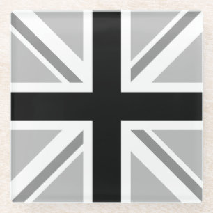 Monochrome Unievlag/Jack-ontwerp Glazen Onderzetter