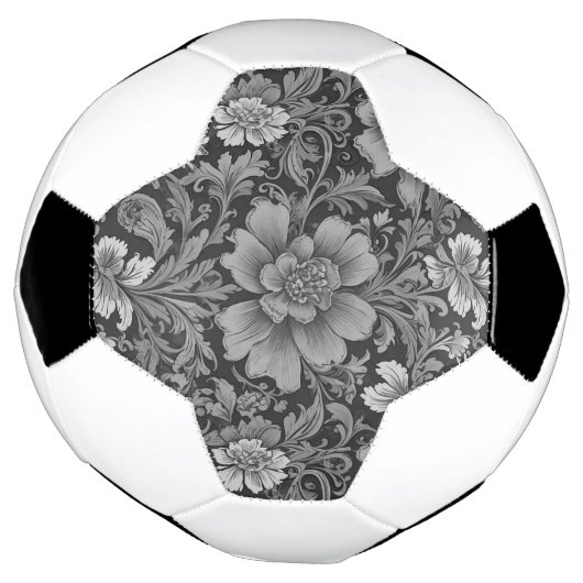 Monochrome Vintage Floral Pattern  (Tourné)