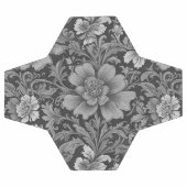 Monochrome Vintage Floral Pattern  Voetbal (Enkel)