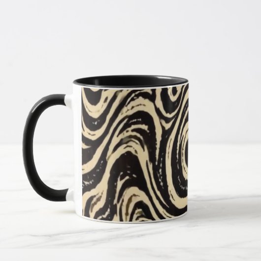 Monochrome Vortex Mug (Gauche)