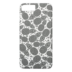 Monochroom Ananassen iPhone 8 Plus / 7 Plus Hoesje