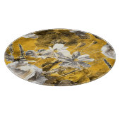 Monochroom bloemenpatroon Waterverf papaverpatroon Snijplank (Hoek)