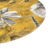 Monochroom bloemenpatroon Waterverf papaverpatroon Snijplank (Hoek)