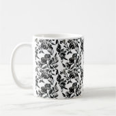 Monochroom bloemmotief Mok (Links)