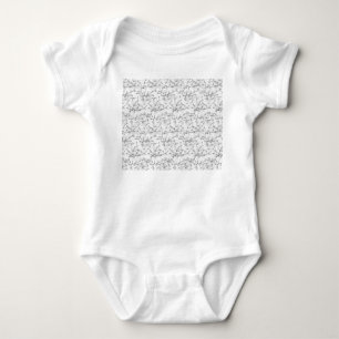 monochroom botanisch patroon romper
