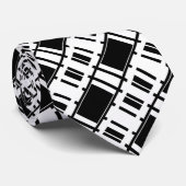 Monochroom Commando Stropdas (Opgerold)